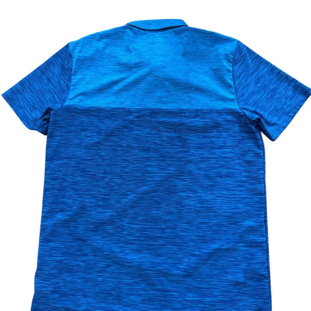 Hurley‎ Blue Two Tone Blue Polo Shirt Men’s Size Medium Logo Buttons Prep